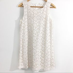 Altar’d State Ivory Lace Shift Dress Boho Mini